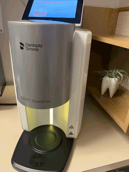 Cerec machine for making Crowns